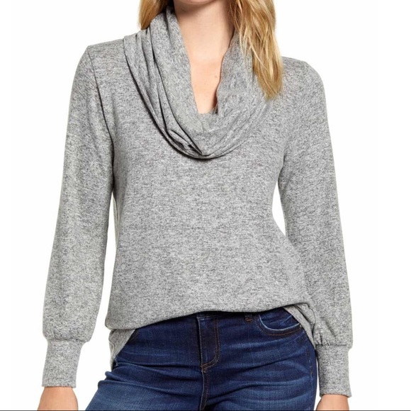 NWT Cozy Fleece Convertible Neck Sweatshirt - Picture 5 of 5